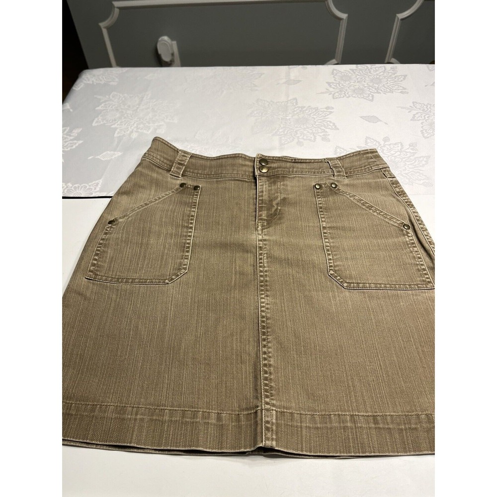 Kuhl Adventure Hiking Skirt Brown Green Women’s Size 6